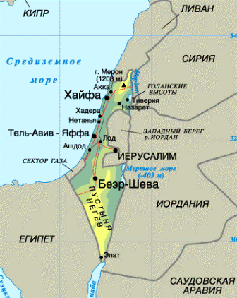 Карта Израиля Карта Израиля